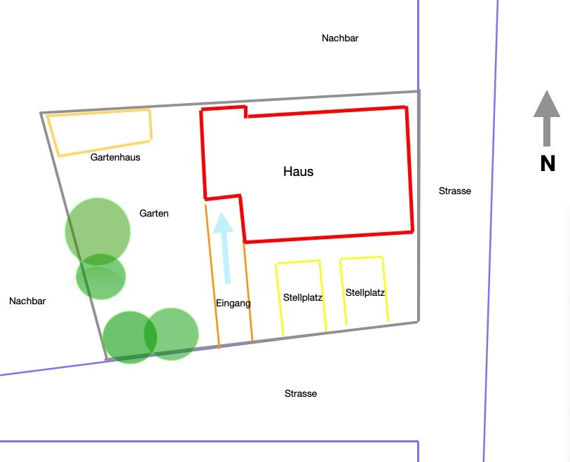 Skizze-Lageplan